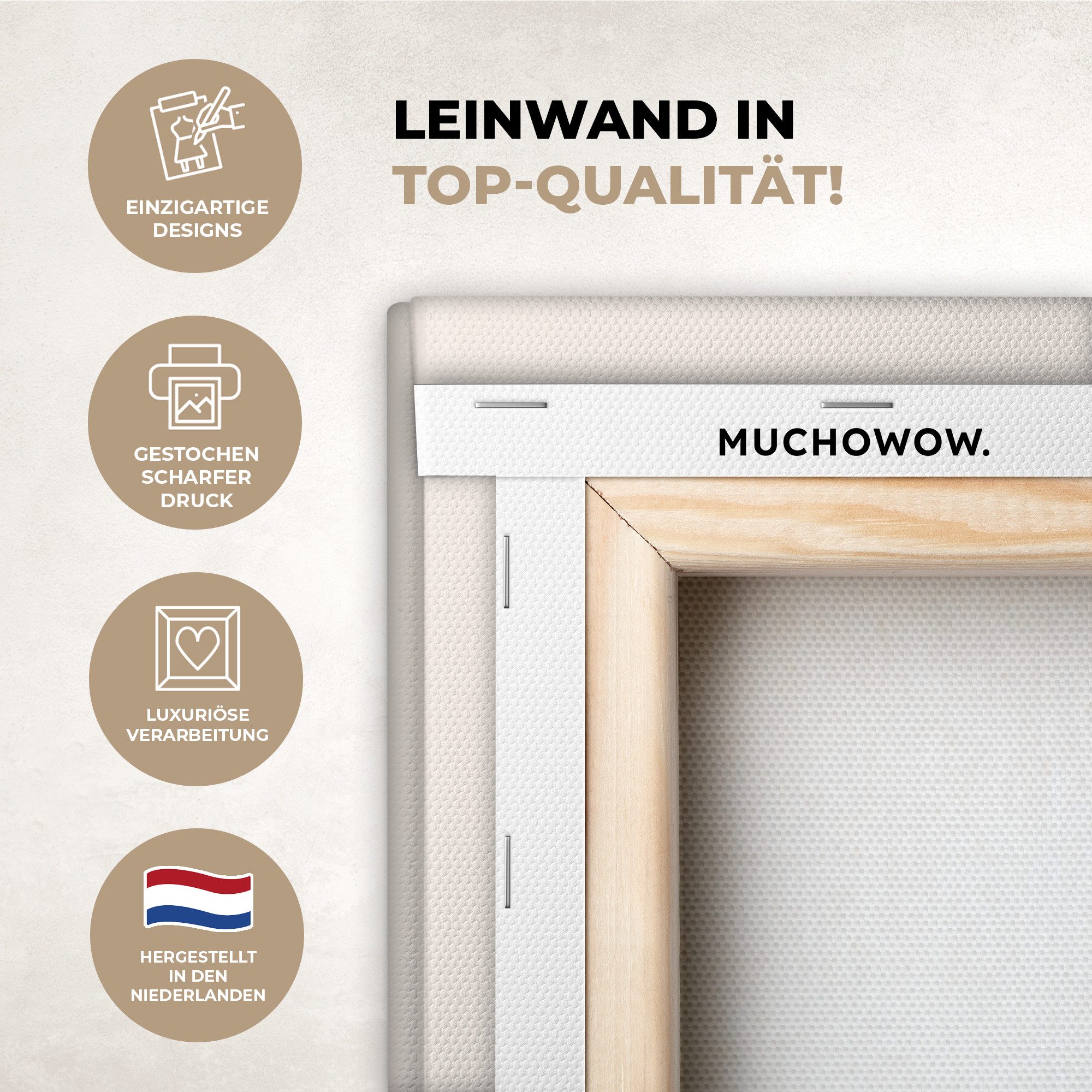 OneMillionCanvasses® Leinwandbild Katze - Tier - günstig online kaufen