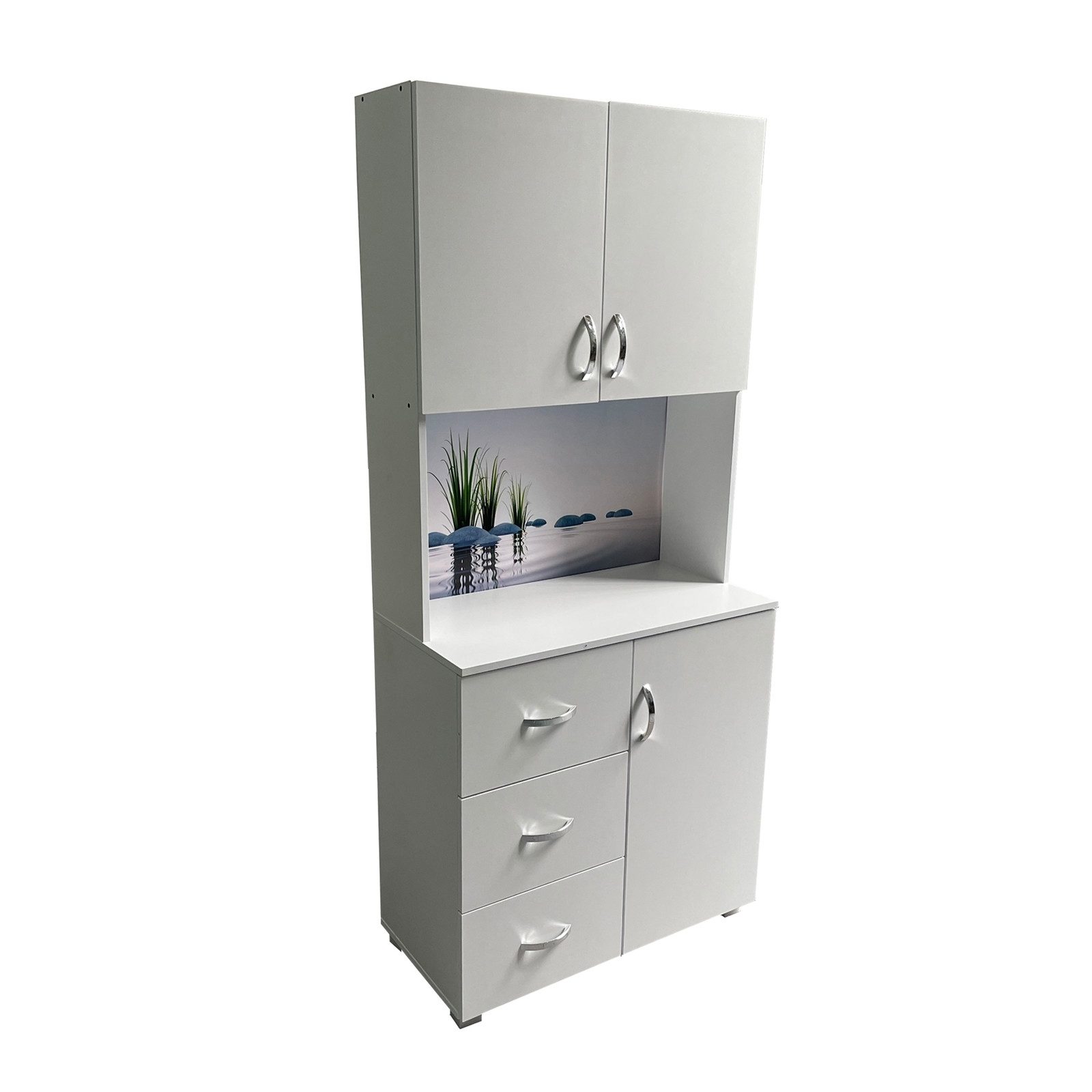 HTI-Living Mehrzweckschrank Schrank mit bedruckter Rückwand günstig online kaufen