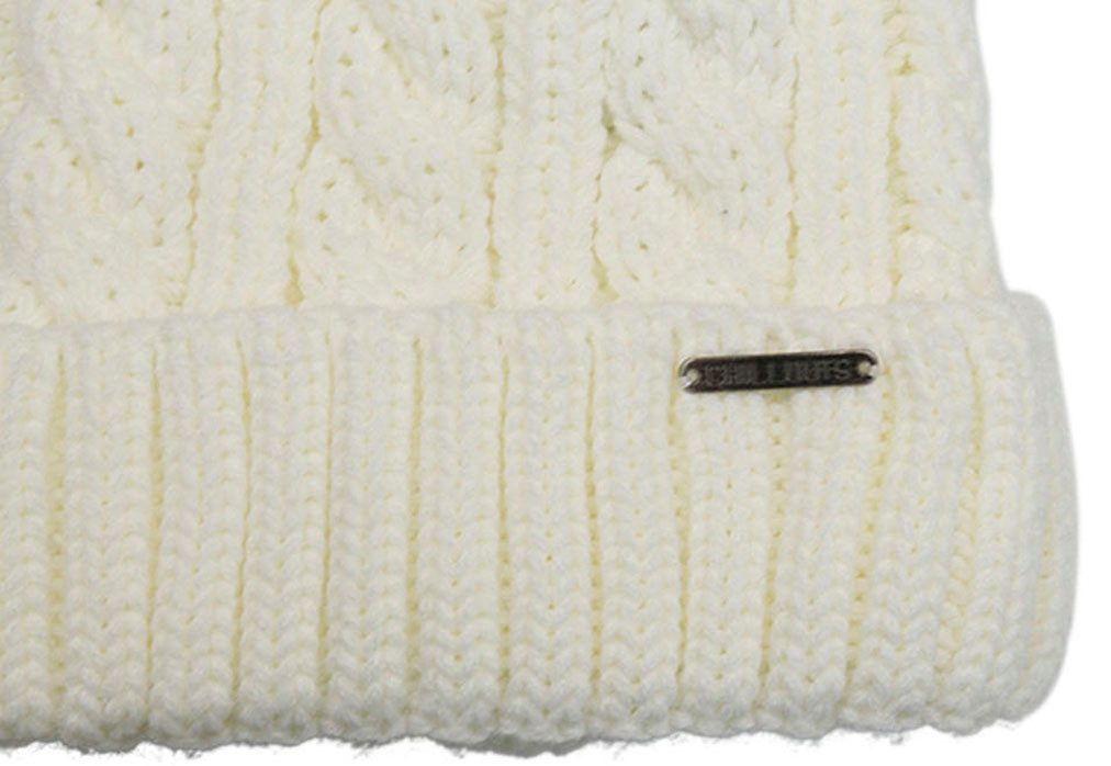chillouts Bommelmütze Joan Hat Mit Fake-Fur Pom Pom, Zopfmuster