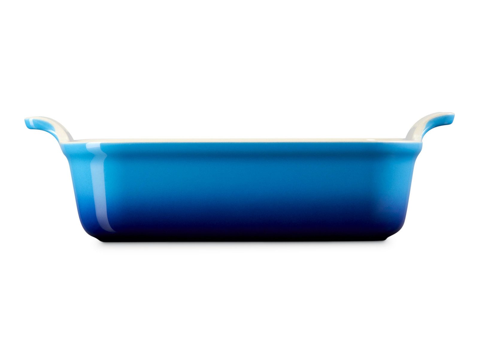 LE CREUSET Auflaufform Auflaufform Tradition quadratisch azure 23cm, Steinzeug – Bild 4 von 5