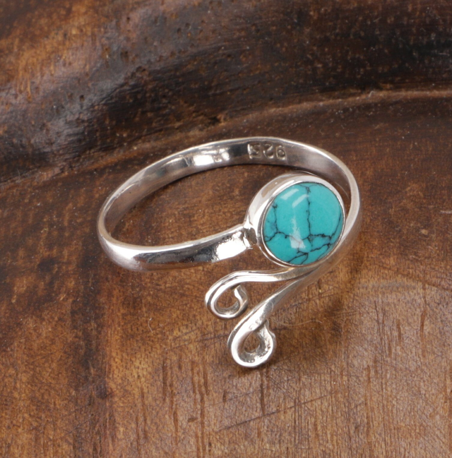 Guru-Shop Silberring Filigraner Silberring mit Edelstein, indischer.. günstig online kaufen