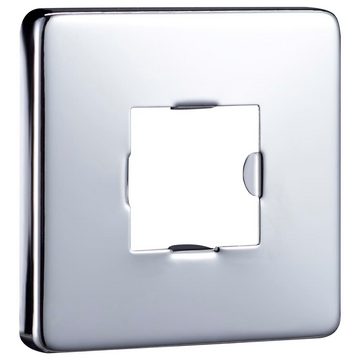 vidaXL Duschwand Duscharm Quadratisch Edelstahl 201 Silbern 30 cm