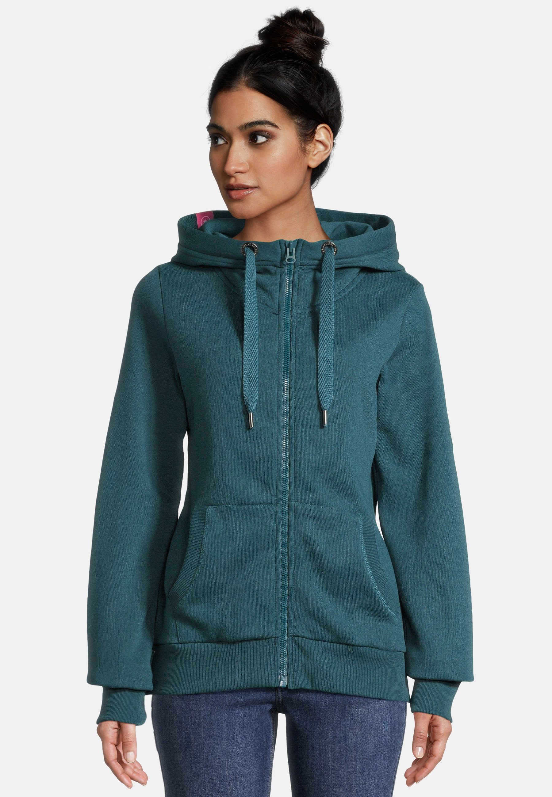 salzhaut Sweatjacke SÖÖTE Damen Tailliert weiche, günstig online kaufen