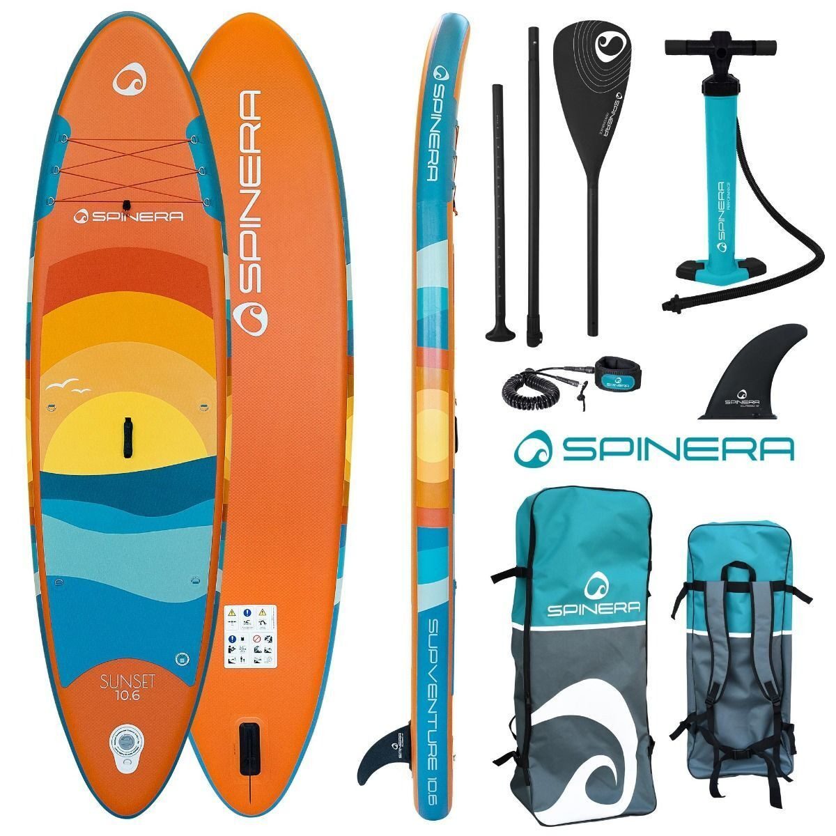 Spinera SUP-Board SPINERA Supventure SUNSET 10'6 DLT iSUP Board Stand Up Paddle