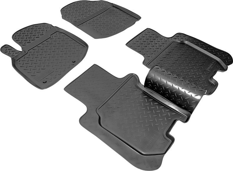 RECAMBO Passform-Fußmatten CustomComforts (4 St), für Honda Jazz, Typ GE GG  GP 2008 - 2015, perfekte Passform
