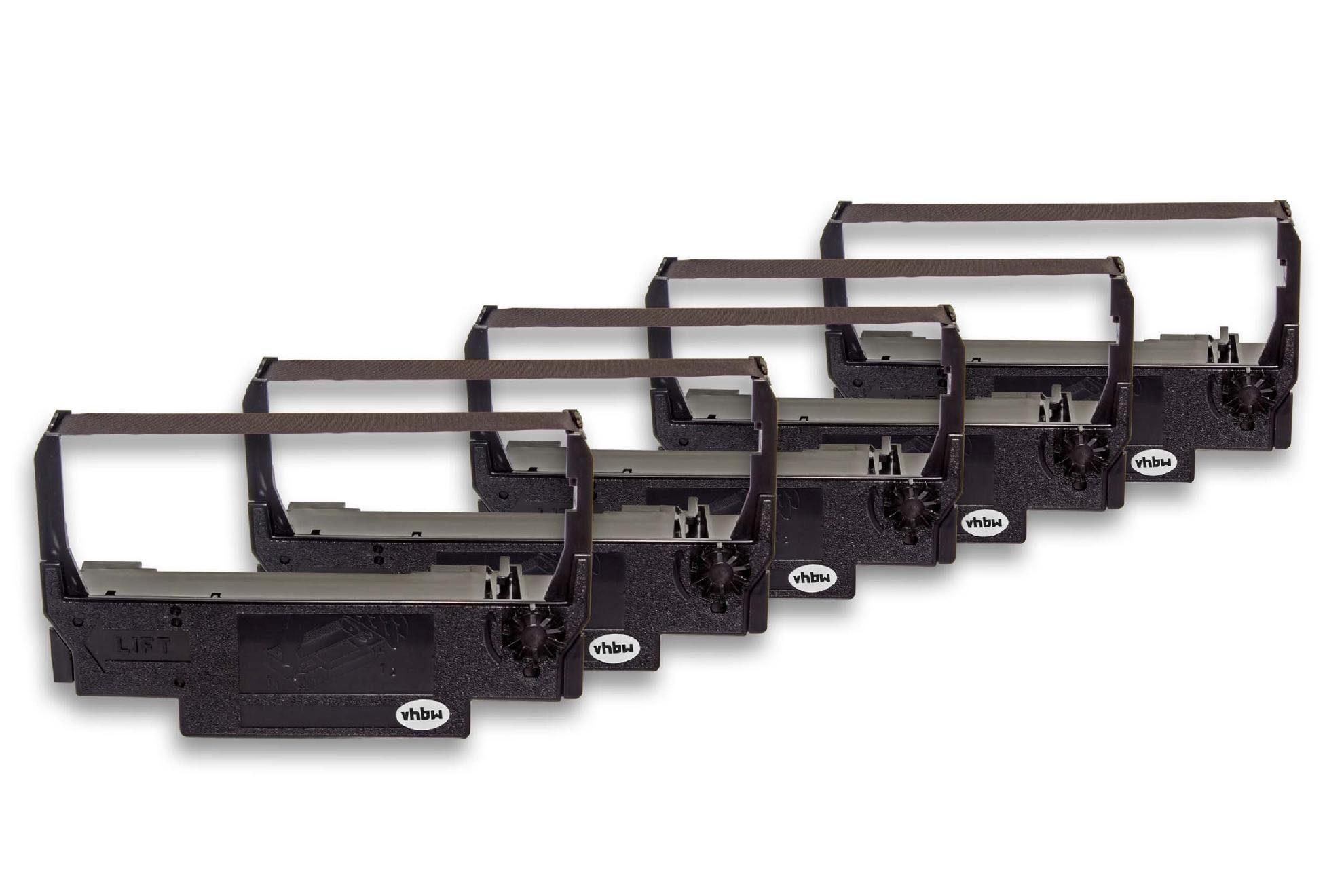 vhbw Beschriftungsband, passend für Epson TM-300, TM-300A, TM-300B, TM-300C, TM-U210A, TM-U210B, TM-U210D Drucker & Kopierer Nadeldrucker