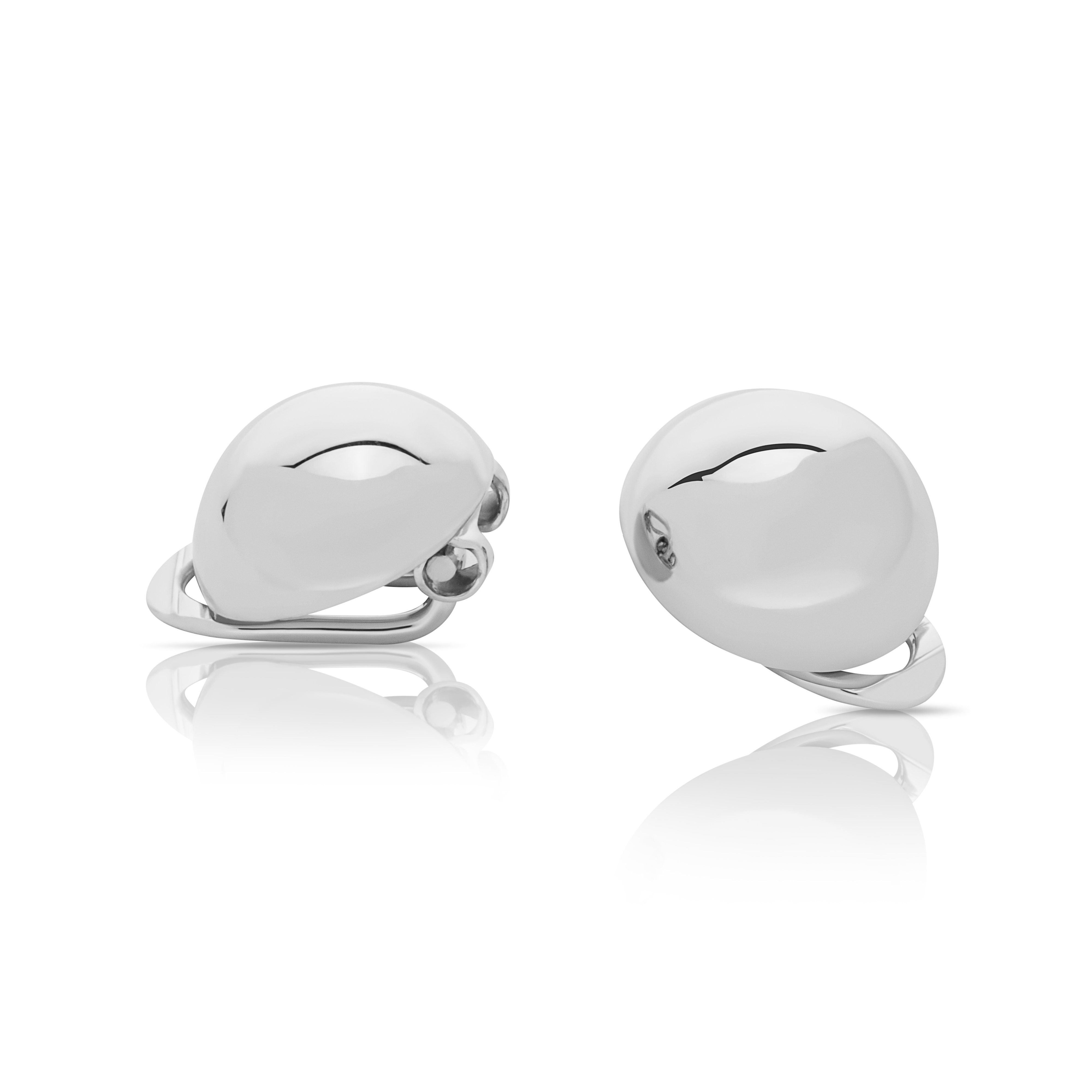 Paar Ohrclips Paar Ohrringe 10x8mm Ohrclip 925 Sterling Silber P