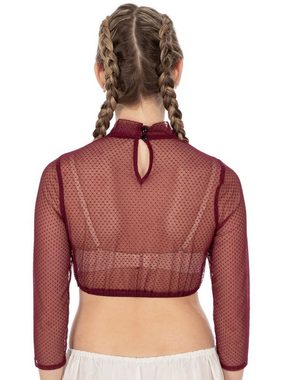 MarJo Dirndlbluse Dirndlbluse INESKA-KLARA bordeaux