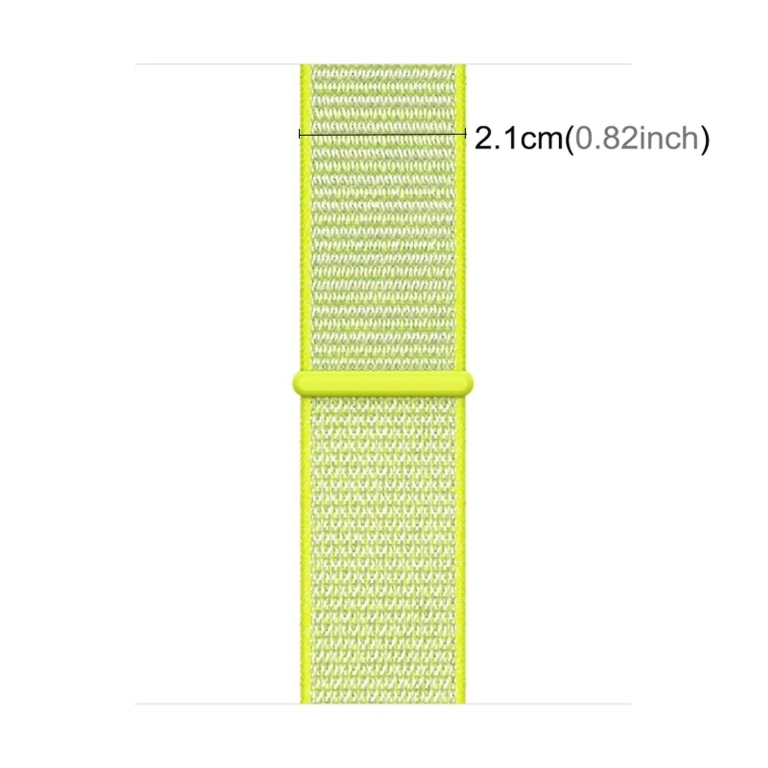 Loop Smartwatch-Armband Arm Nylon Armband / Grün 44 König Band fluoreszierendes Licht Design mm mm, 45 Sport mm 42 /