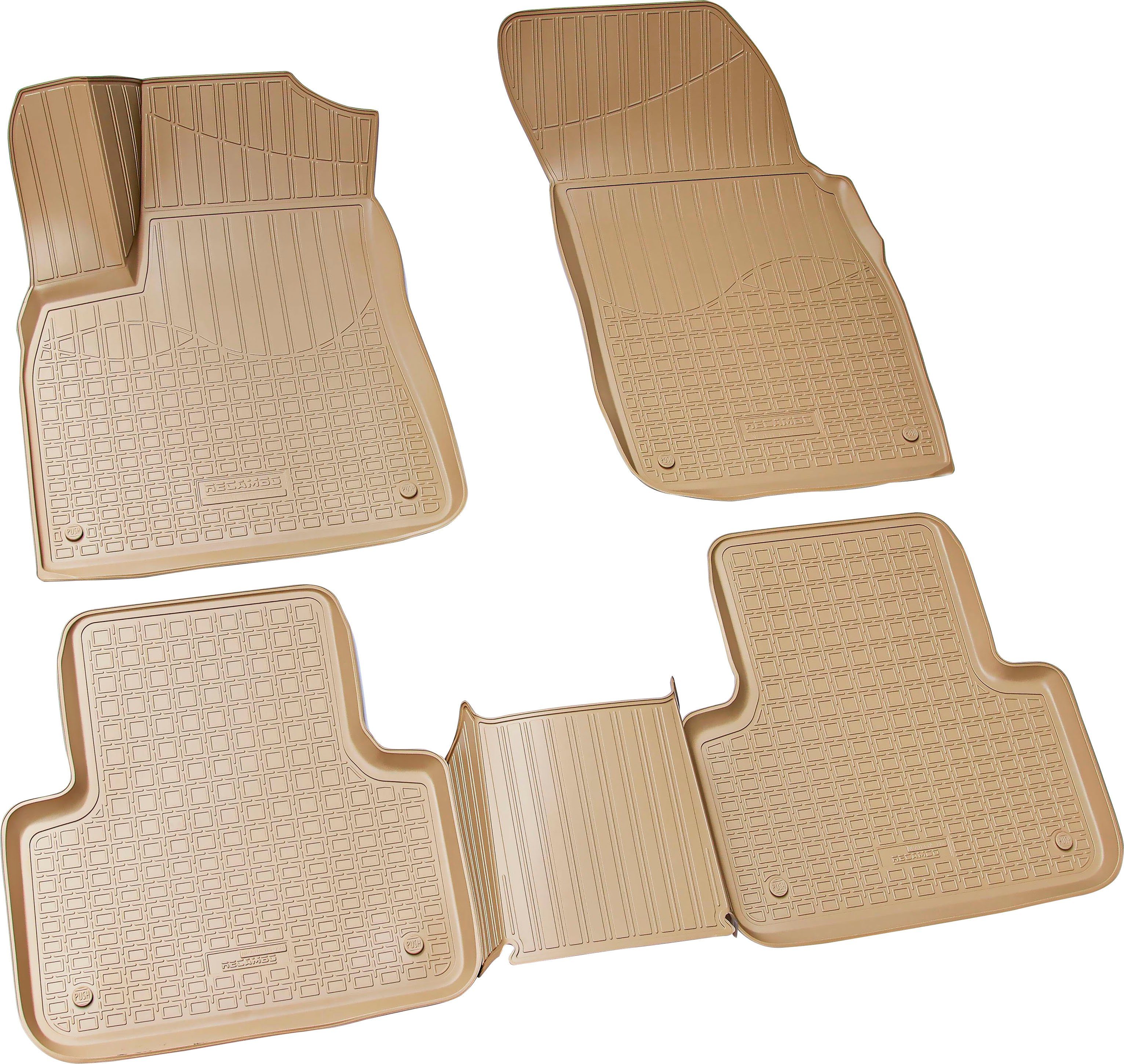 RECAMBO Passform-Fußmatten CustomComforts (4 St), für AUDI Q7, SQ7 Typ 4M ab  2015, perfekte Passform, Hohe Gummiqualität (TPE Material) – längere  Lebensdauer der Automatten