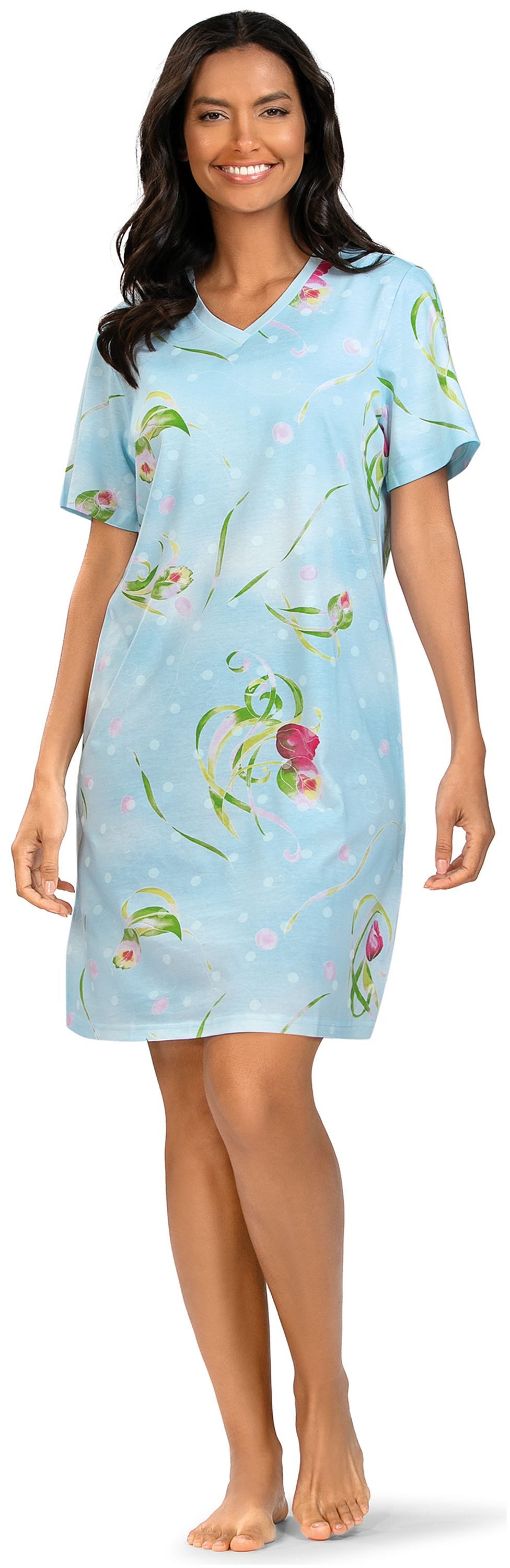 comtessa Nachthemd Summer Whisper (Set, 1-tlg., 1-teilig) Damen Sleepshirt ca.95cm Schlafshirt Baumwolle auch große Größen