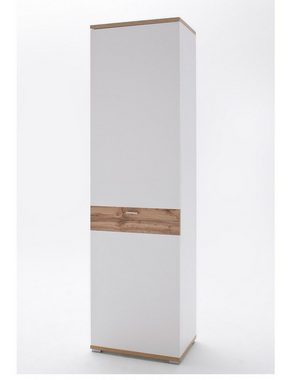 expendio Garderoben-Set Mia 13, (Spar-Set, 4-St), weiß / Wotan Eiche 210x205x40 cm mit viel Stauraum
