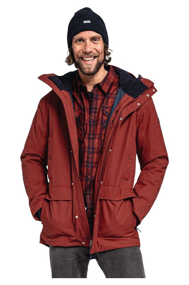 Schöffel Parka Rotterdam (wasserdicht) rot Herren