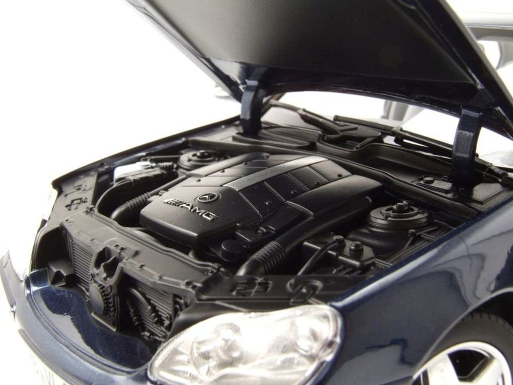 Norev Modellauto Mercedes S-Klasse S55 AMG W220 2000 dunkelblau metallic, Maßstab 1:18