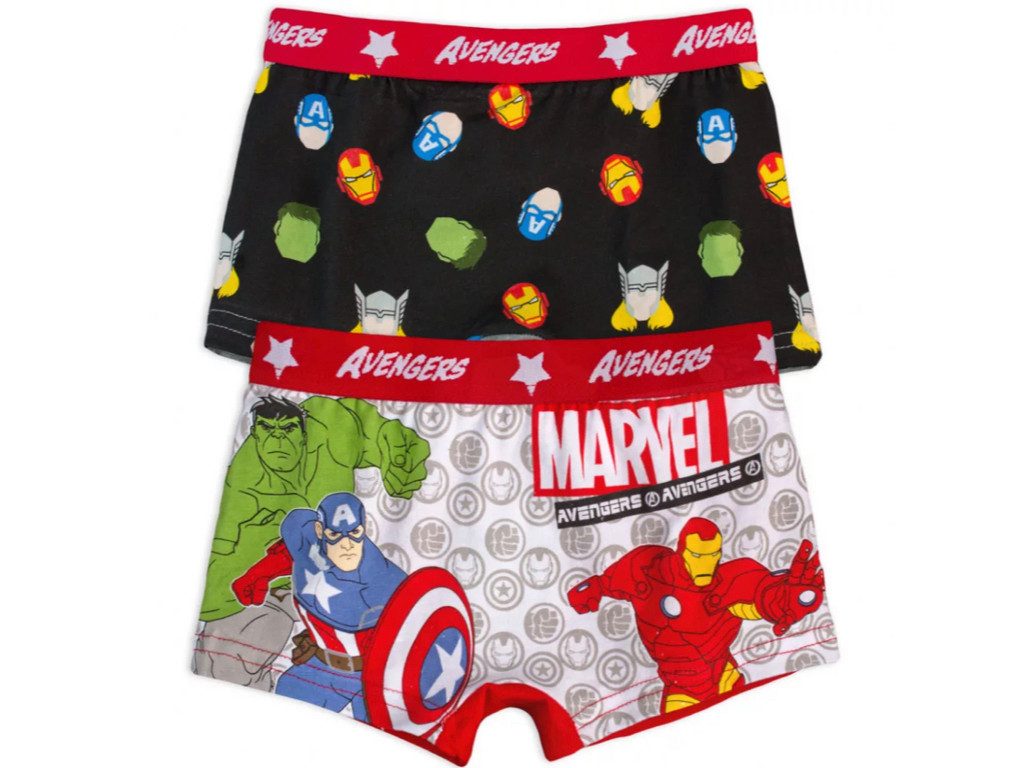 The AVENGERS Boxershorts 2er Pack Avengers Unterhose Slips für Jungen