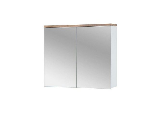 JVmoebel Badezimmerspiegelschrank Spiegelschrank Wandschrank Badezimmerschrank mit Spiegel 80 cm Regal Bad Möbel