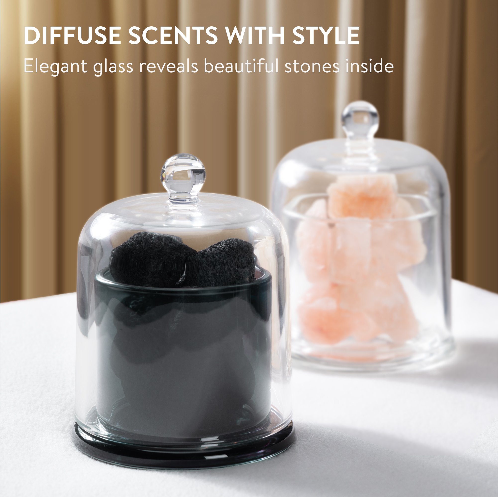 Navaris Luftbefeuchter Stein Aroma Diffuser kabellos - Diffusor für ätheris günstig online kaufen