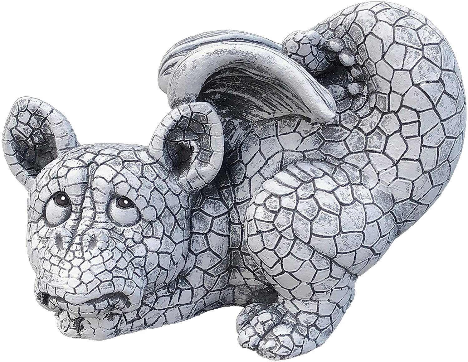 Stone and Style Gartenfigur Steinfigur Drache Serafino