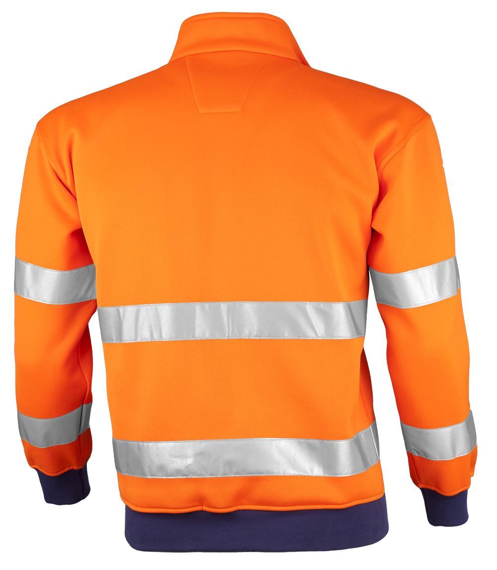 Qualitex Workwear Sweatshirt signalfarbener Arbeitspullover für PROfessiona günstig online kaufen