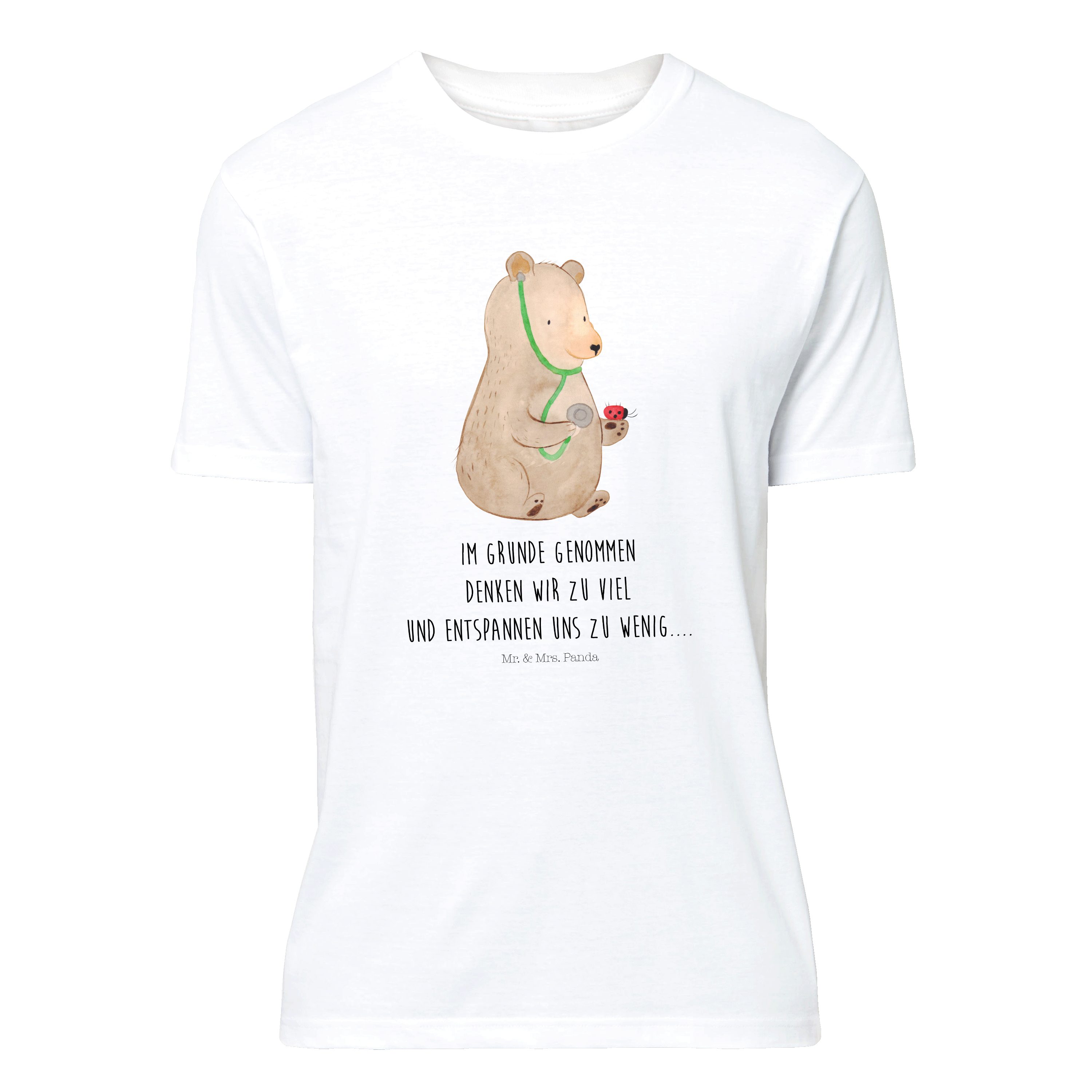 Mr. & Mrs. Panda TShirt Bär Arzt Weiß Geschenk, Doktorin