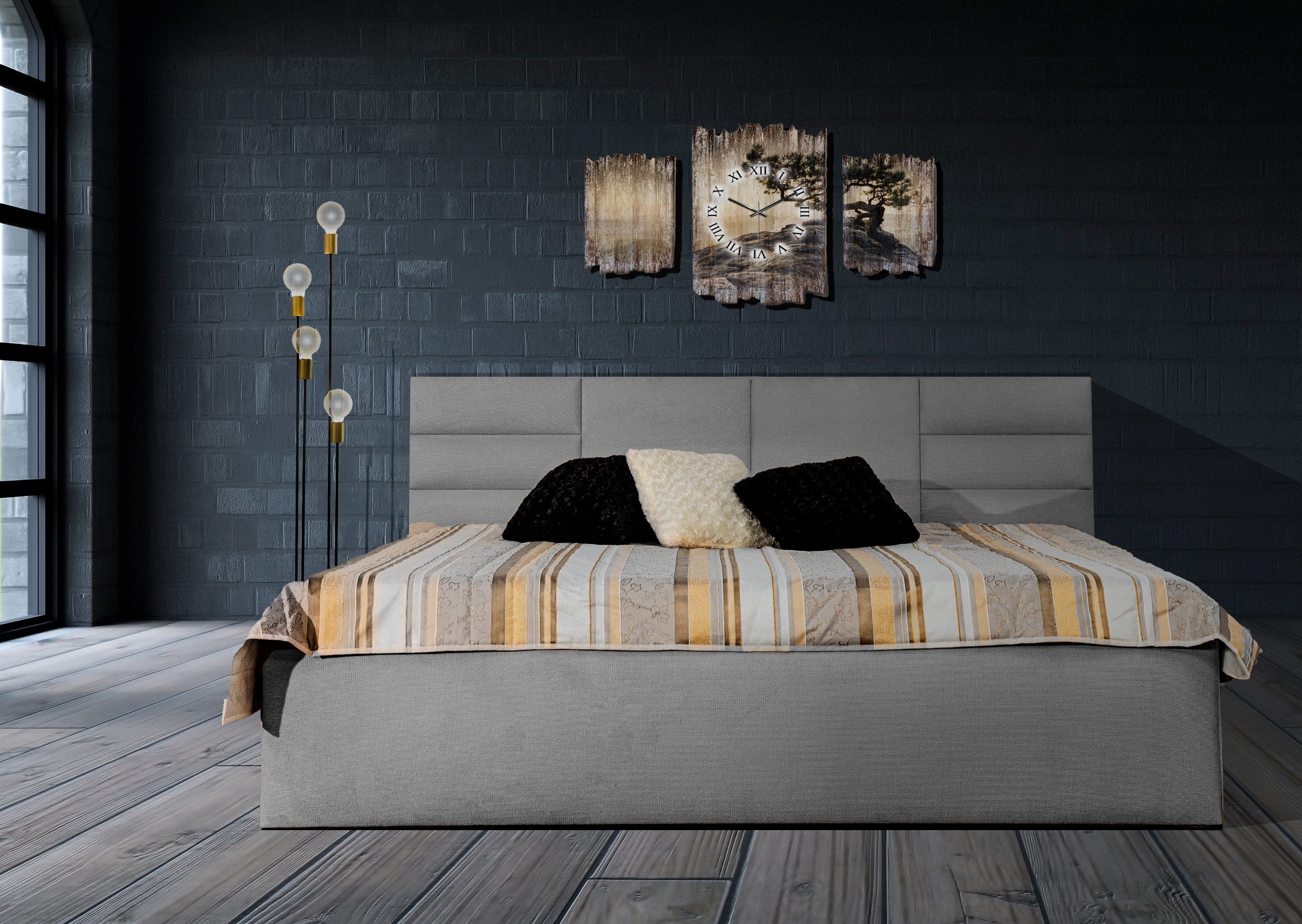 Halmon Schlafkomfort Betten Polsterbett »Madera«, Ohne Bettkasten, Seiten  höhe 40cm online kaufen | OTTO