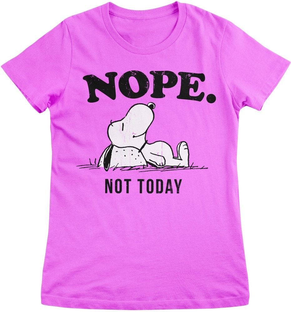 PEANUTS Worldwide LLC T-Shirt Nope Not Today Girly Tee günstig online kaufen