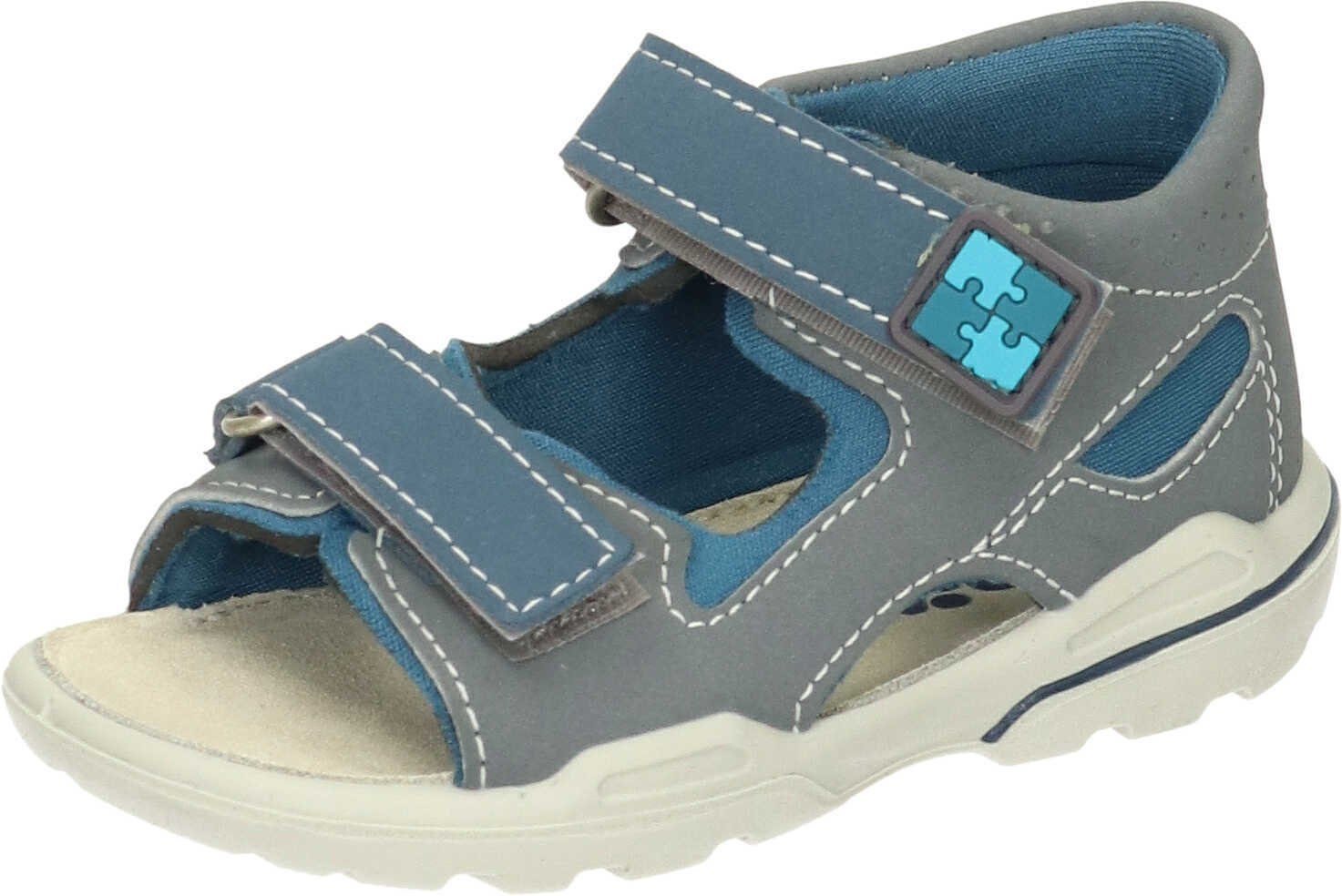 Sandaletten aus Pepino graphit/petrol Textil Outdoorsandale (450)