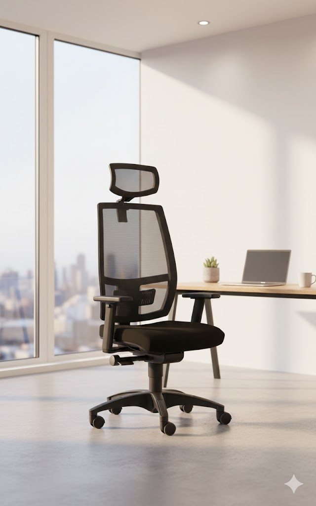 SITWELL STEIFENSAND AG Bürostuhl Netz-Bürostuhl mit atmungsaktiver Rückenlehne und Lordosenstütze