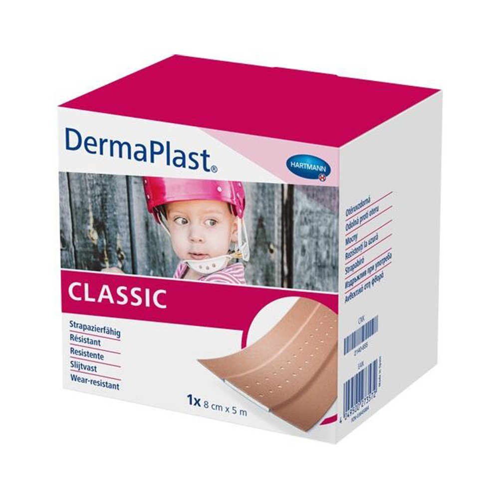 PAUL HARTMANN AG Pflaster DERMAPLAST CLASSIC Wundpflaster 8 cmx5 m, 1 St (1 St)