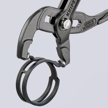 Knipex Ösenzange Federbandschellen-Zange 180 mm, mit Kunststoff überzogen