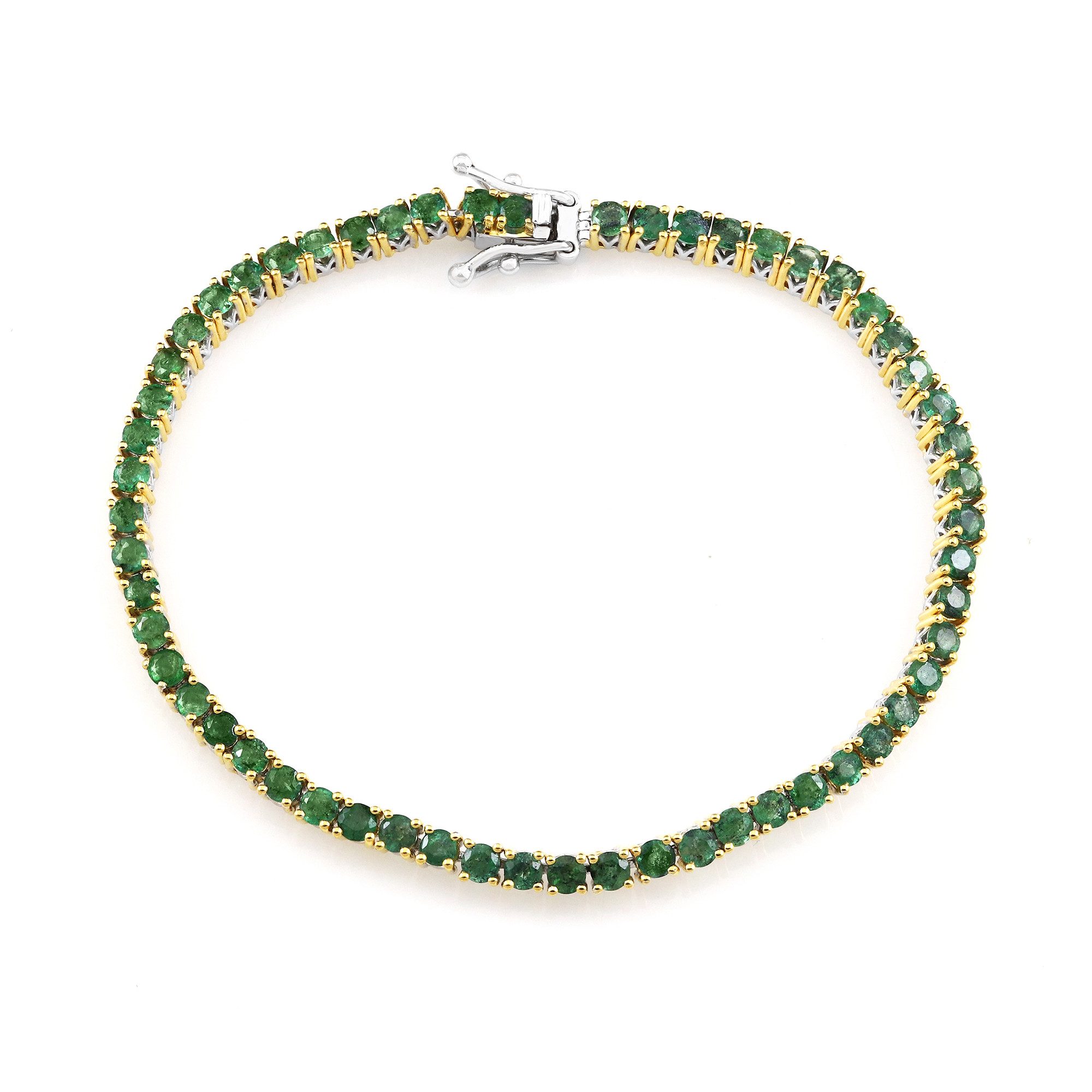 Cavill Silberarmband Silberarmband mit sambischen Smaragden (1-tlg)