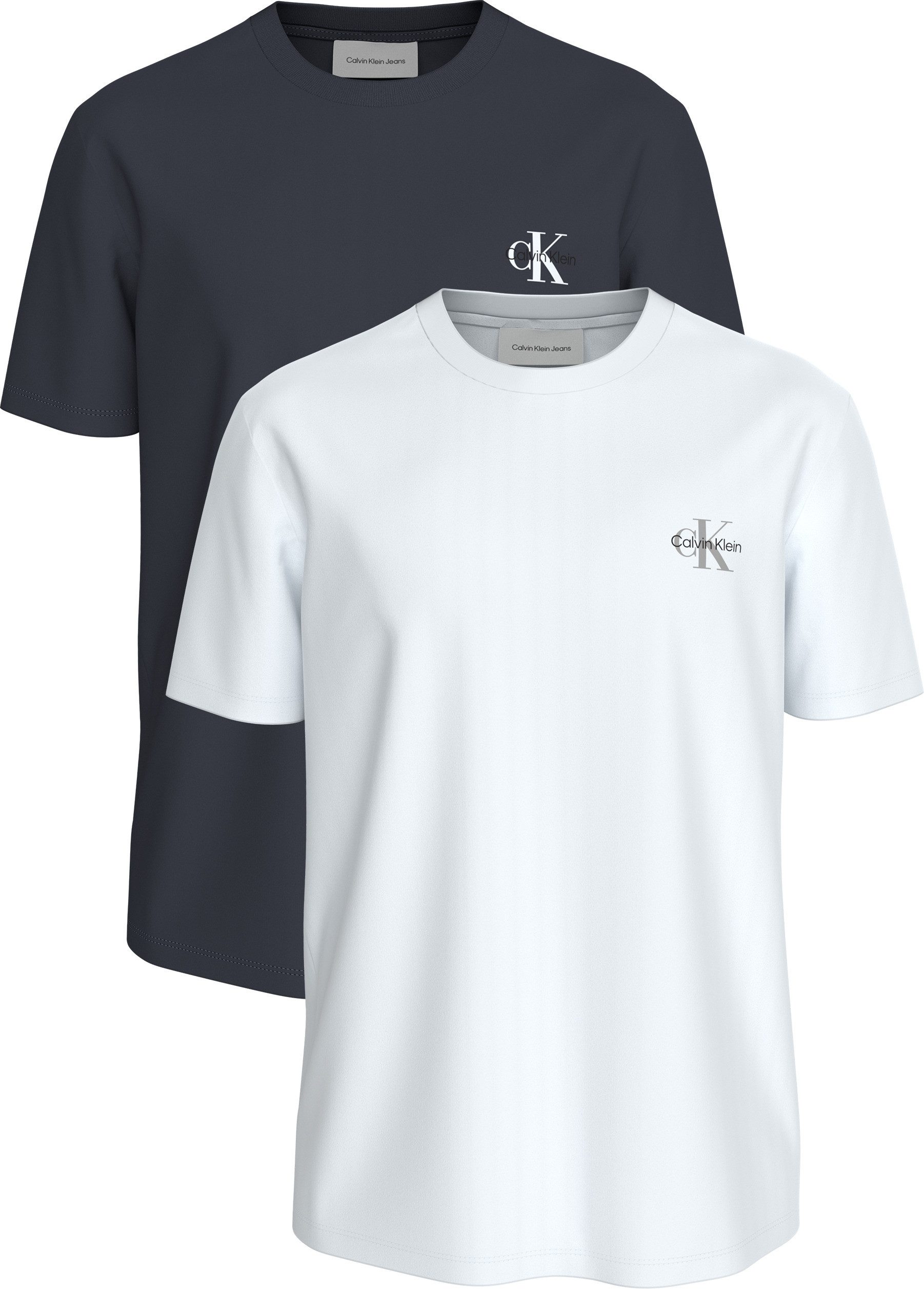Calvin Klein Jeans T-Shirt CLASSIC MICRO MONOLOGO 2PK (Set, 2-tlg) Regular fit mit Rundhalsausschnitt