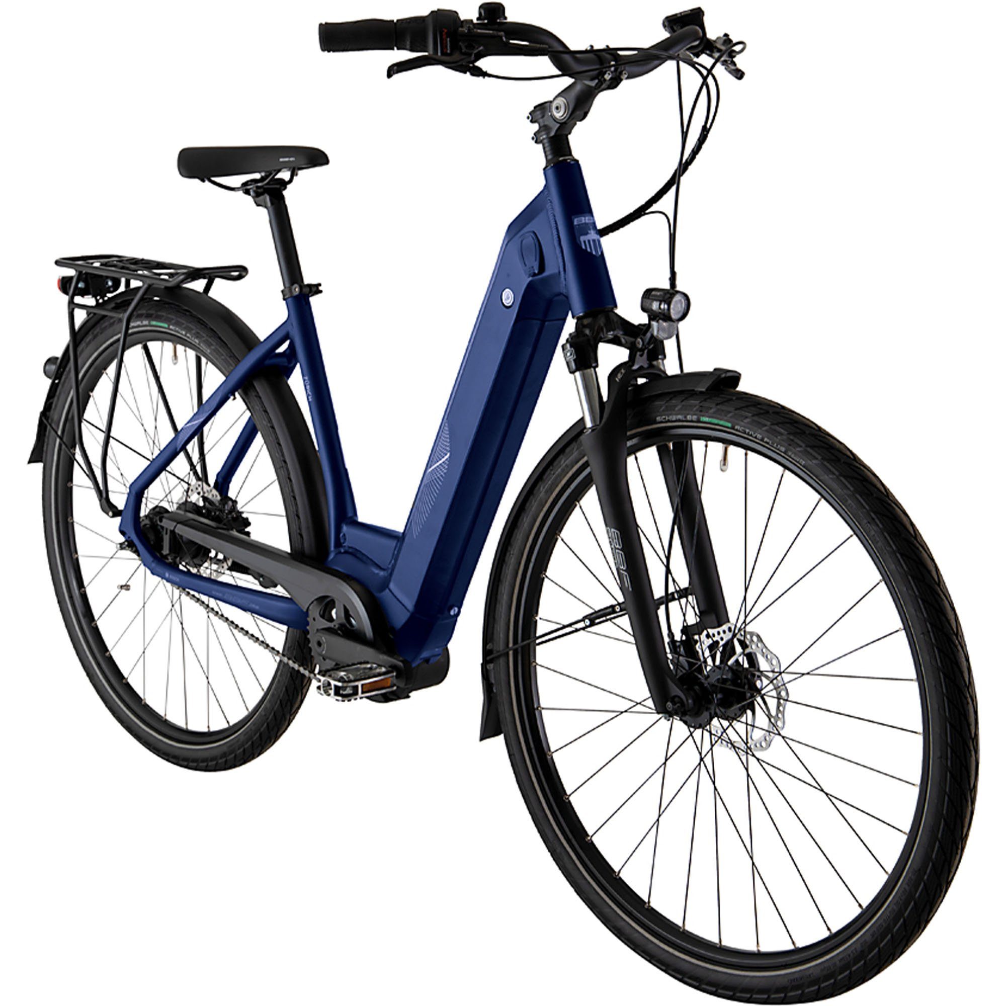 BBF Bikes E-Bike Zürich, 8 Gang Shimano, Nabenschaltung, Mittelmotor, 400 Wh Akku, E Bike Damen Fahrrad retro Pedelec für Körpergrößen 160 - 195 cm Bosch