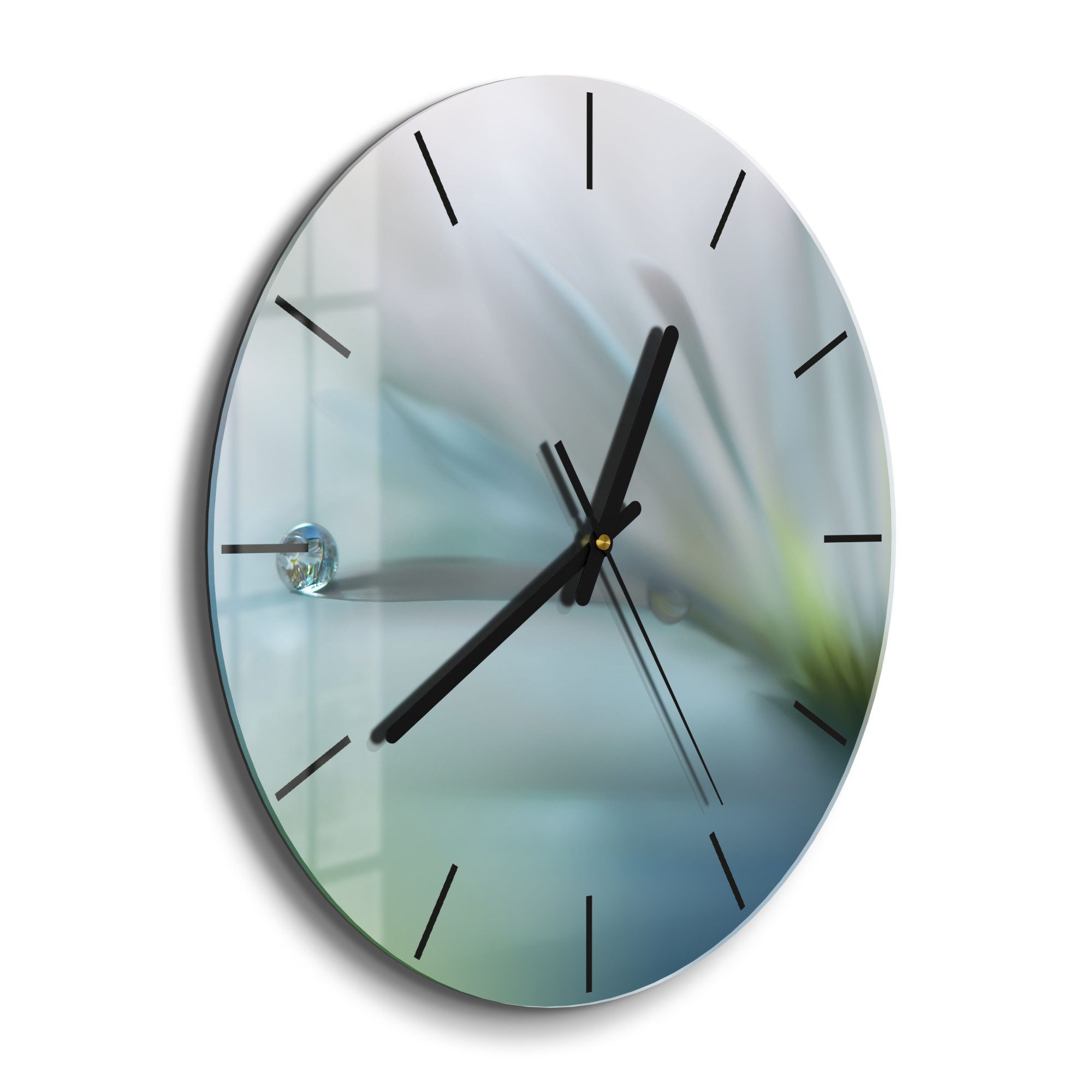 DEQORI Wanduhr 'Flüchtiger Tropfen' (Glas Glasuhr günstig online kaufen