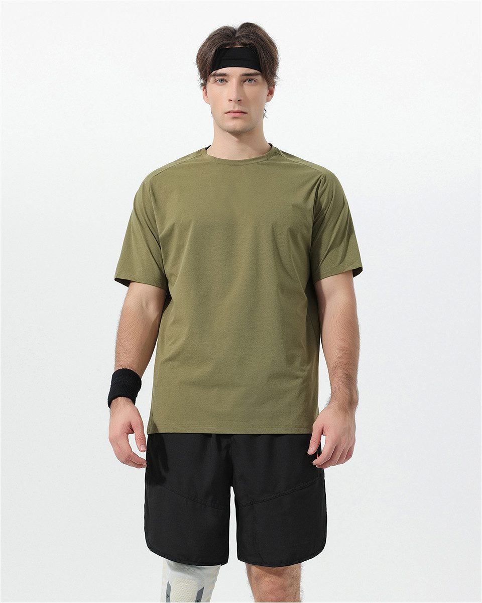 YOUTHUP T-Shirt Herren T-Shirt mit Schnelltrocknung UV-Schutz für Sport Outdoor