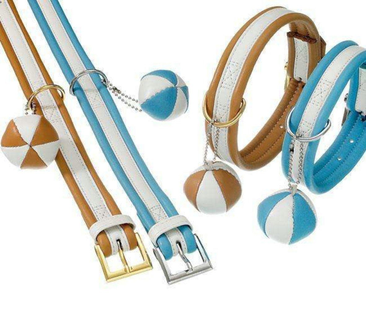 Karlie Hunde-Halsband Karlie COTTAGE LINE Halsband - Beige-Weiß Länge: 65 cm
