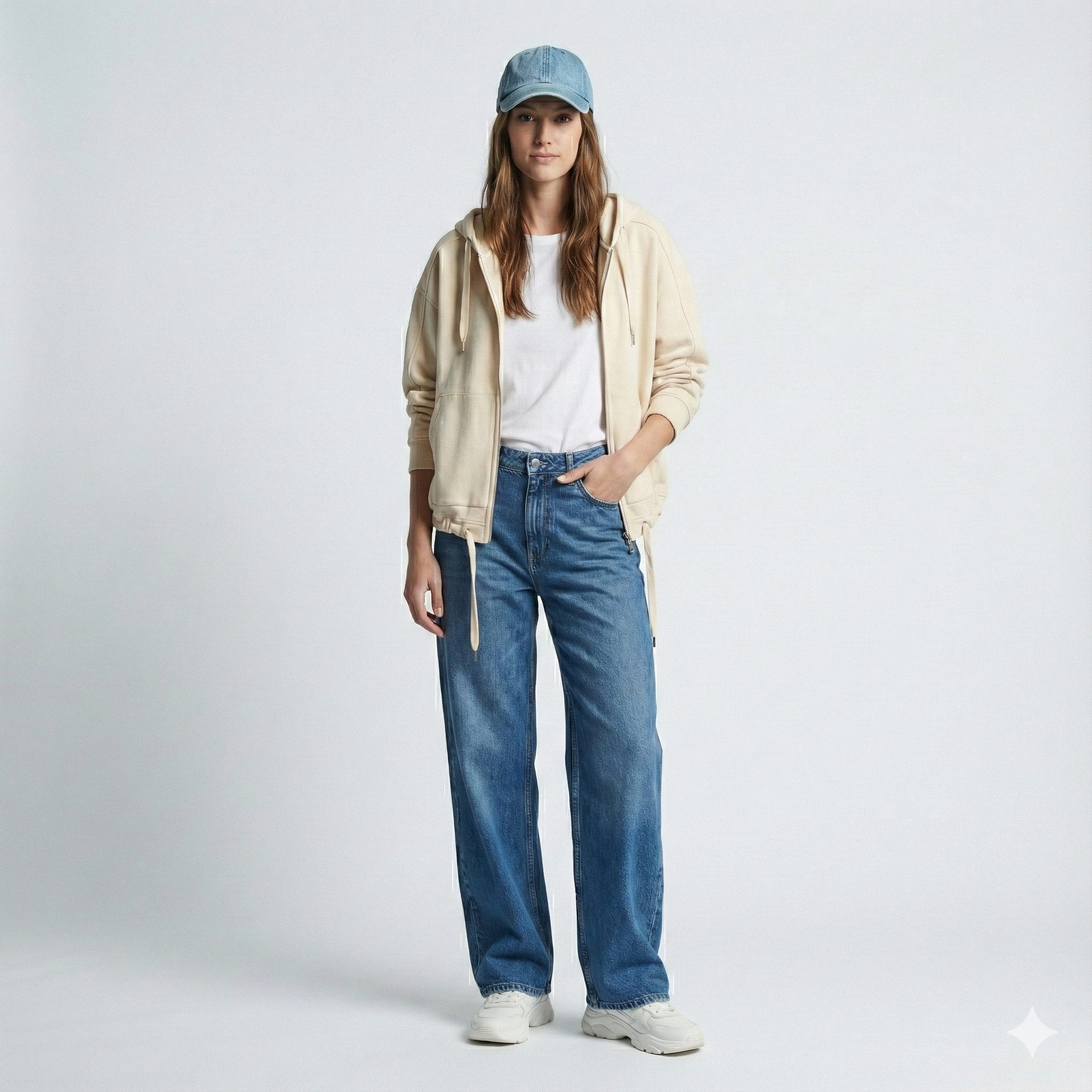 Parajumpers Kapuzensweatjacke PJS MAY - Sweatjacke Damen Moonbeam Beige