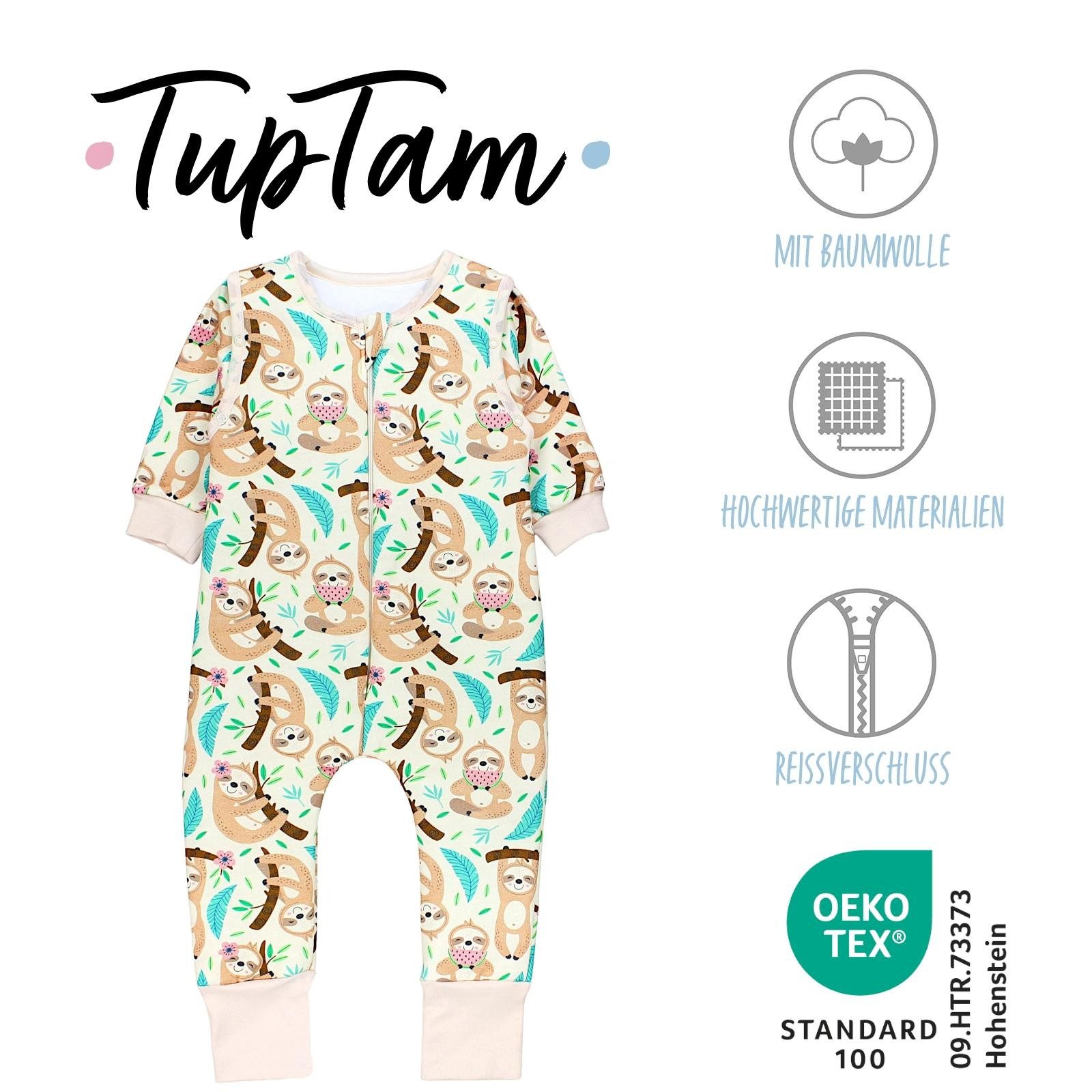 TupTam Babyschlafsack 2.5 TOG Schlafsack BIO-Baumwolle mit Beinen und Ärmel günstig online kaufen