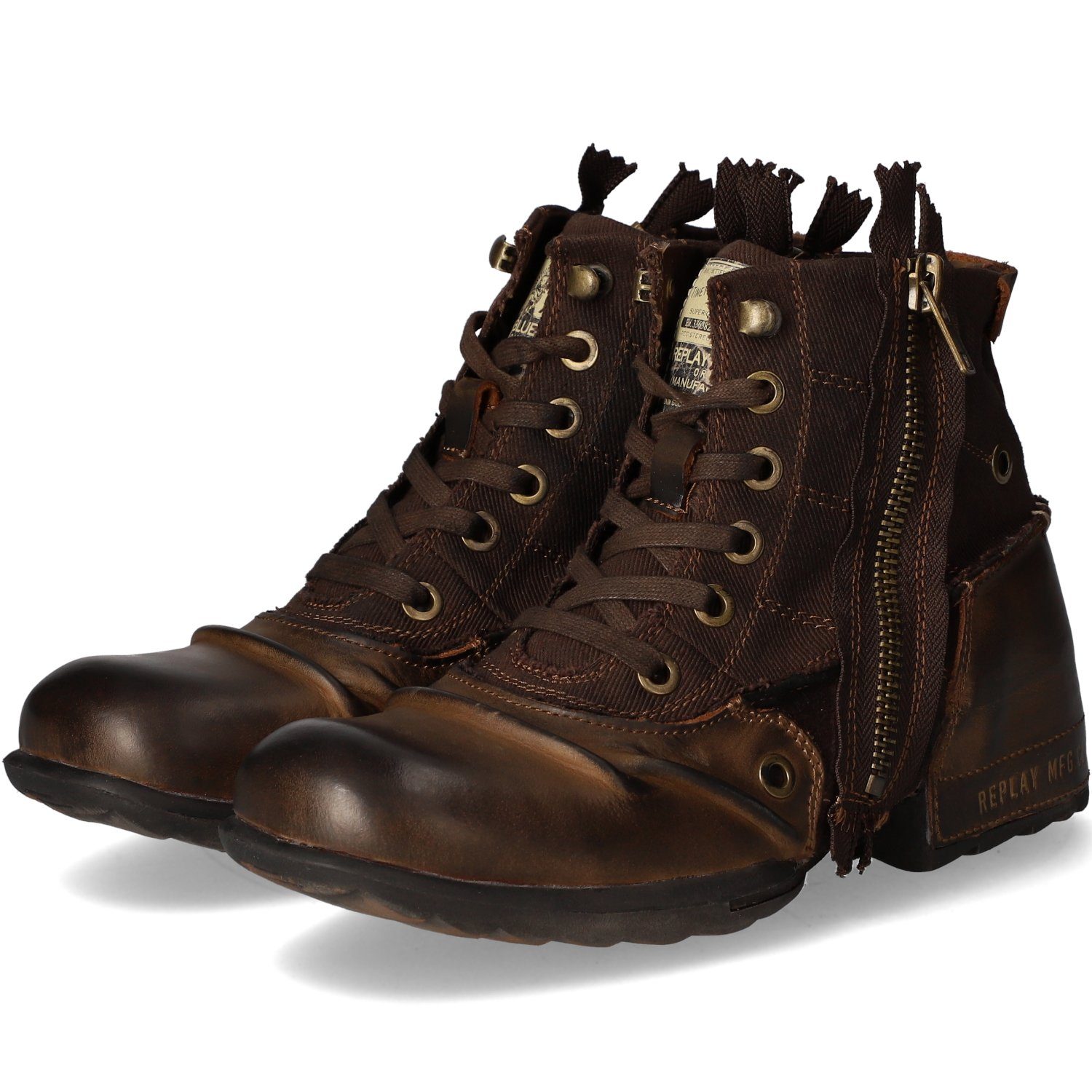 Replay Biker Boots CLUTCH Schnürstiefel