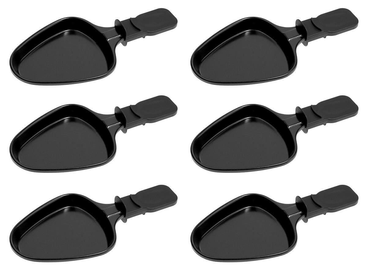 Piebert Raclettepfännchen 6x 27041 Raclette Pfännchen Oval für Klarstein Princess Tristar Tefal