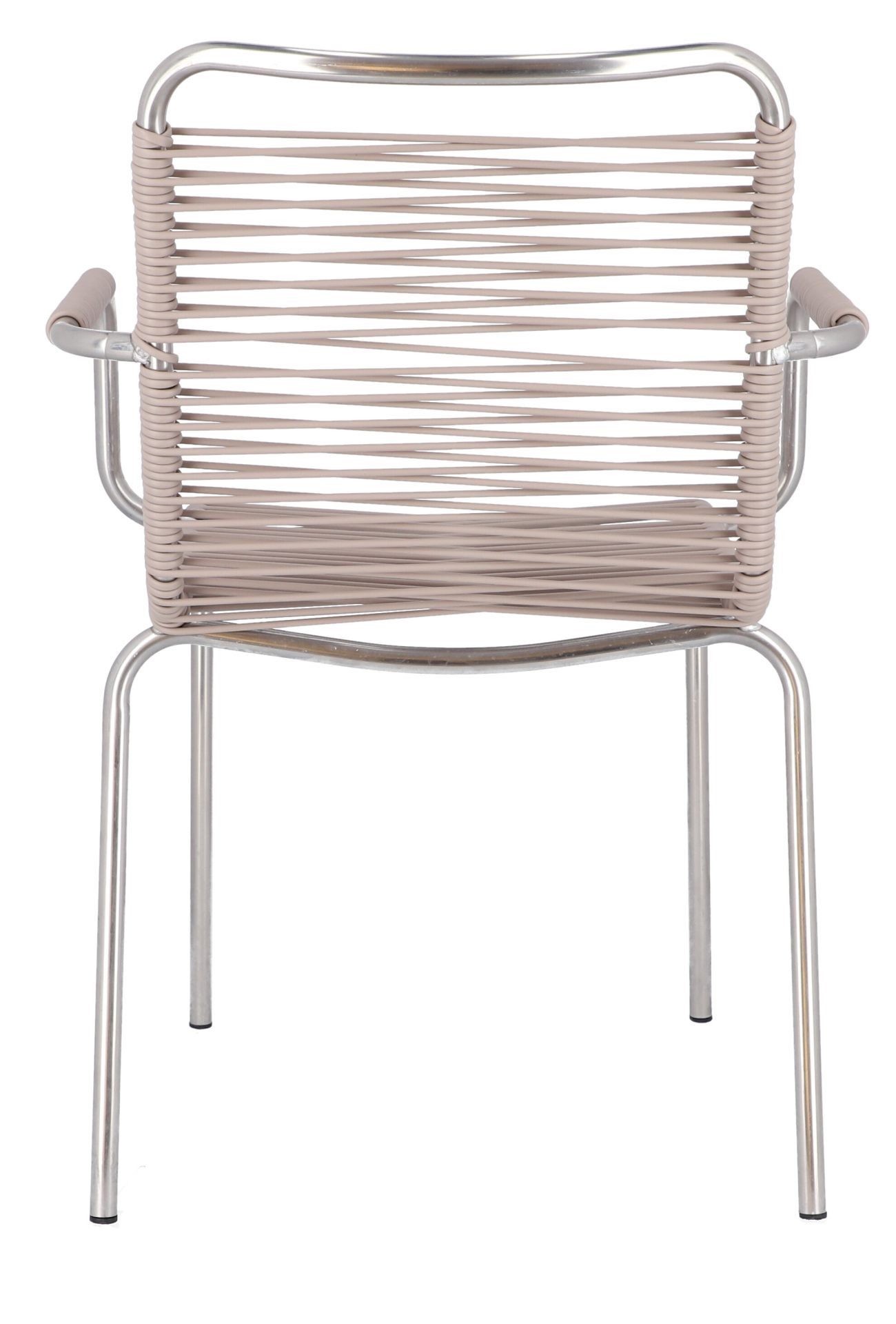 Fiam Stuhl Spaghetti aus Aluminium, Taupe günstig online kaufen