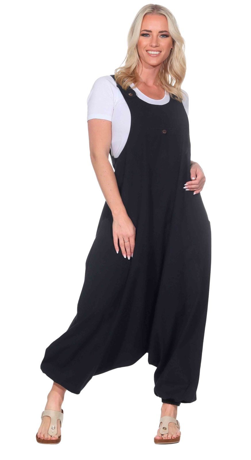 KUNST UND MAGIE Haremshose Kunst und Magie Hippie Latzhose Haremshose Hose günstig online kaufen