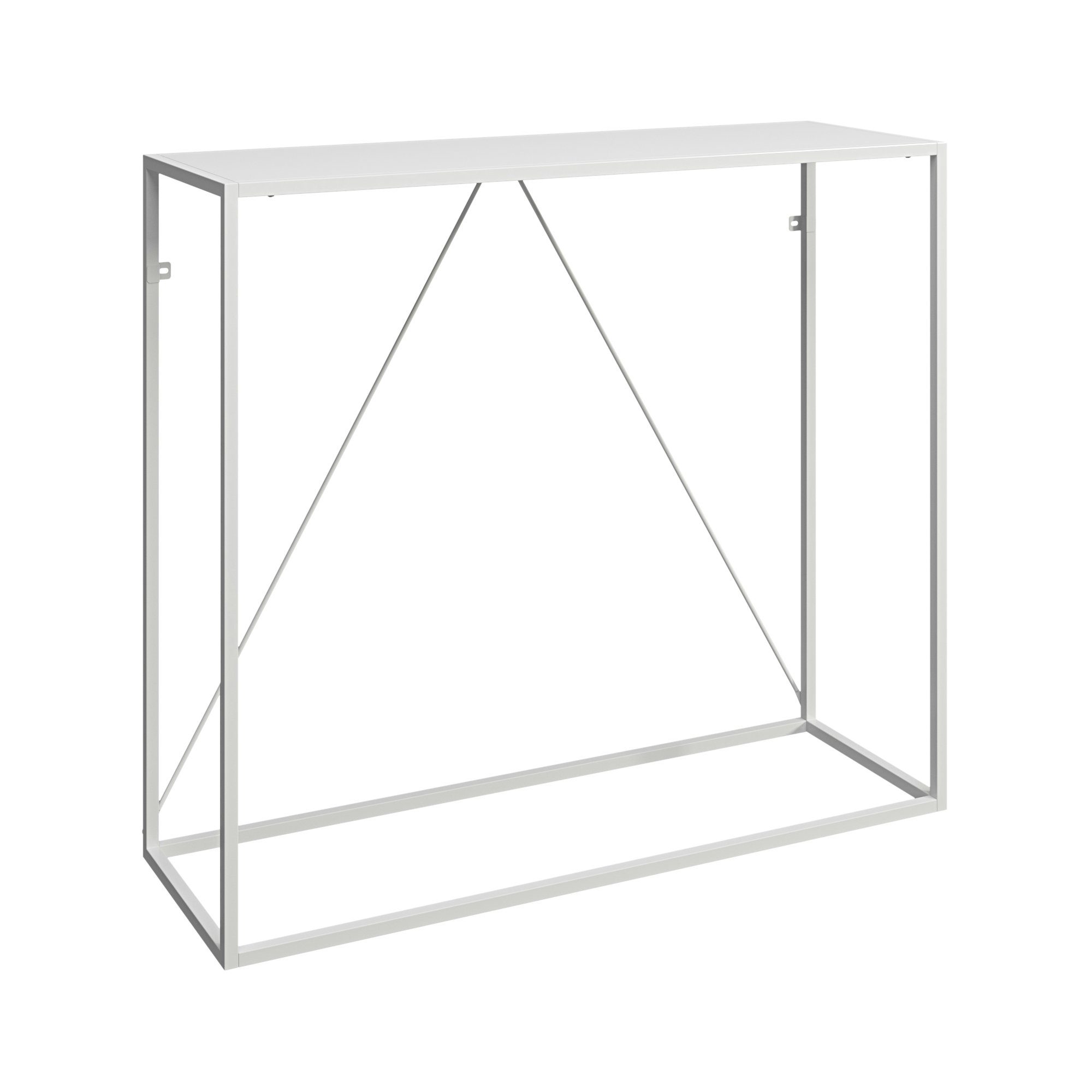 en.casa Konsolentisch, »Austevoll« aus Stahl 90x30x80cm Weiß günstig online kaufen