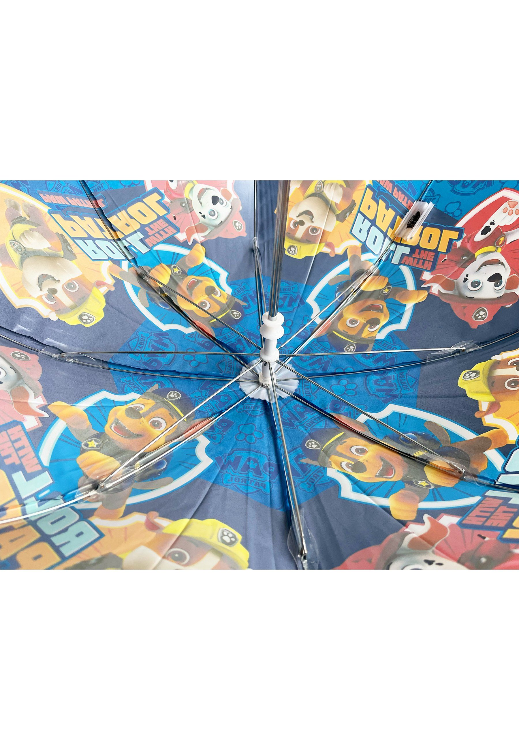 PAW PATROL Stockregenschirm Chase Marshall Stock-Schirm Jungen Kinder Regenschirm
