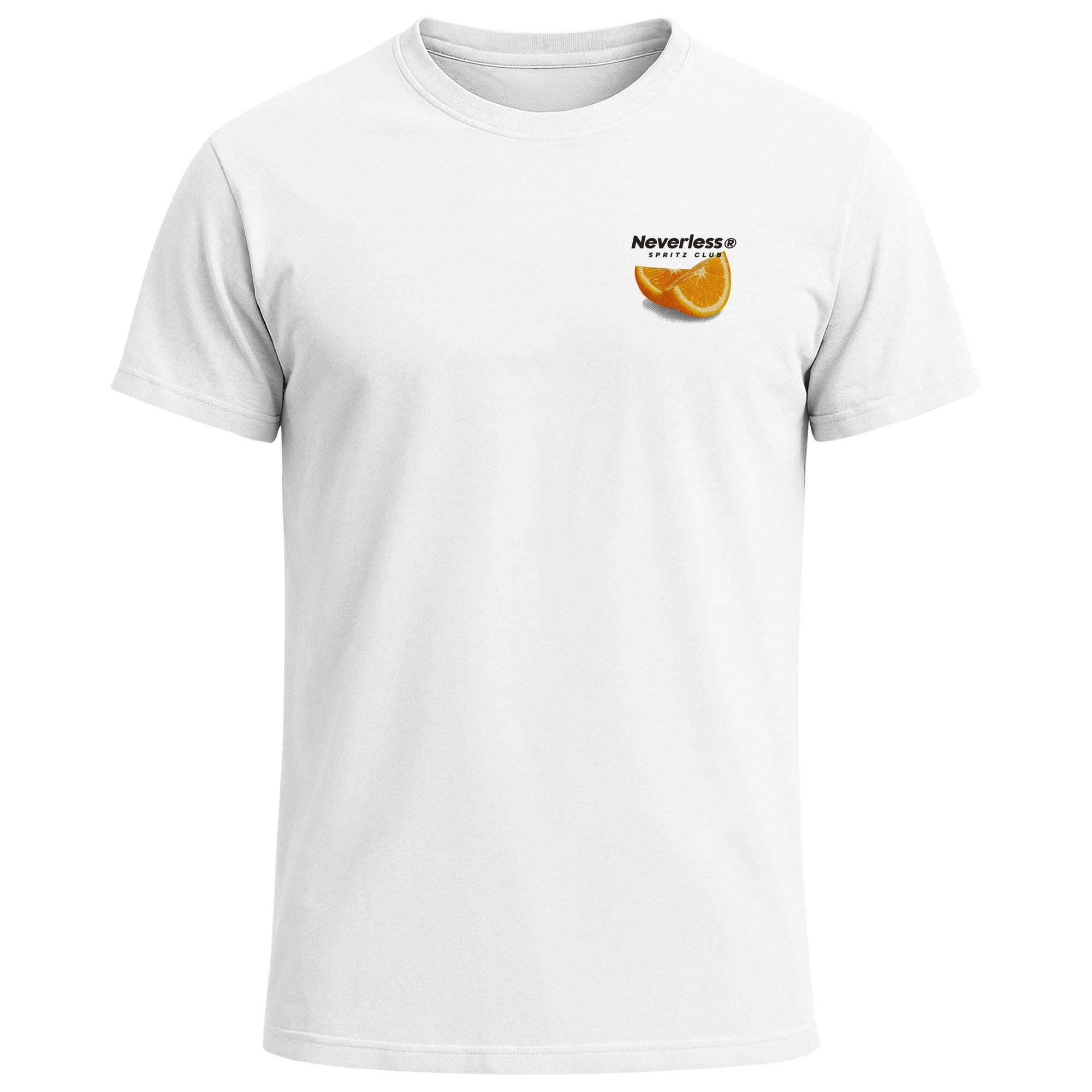 Neverless Print-Shirt Herren T-Shirt Backprint Aperitivo Spritz Club Orange günstig online kaufen