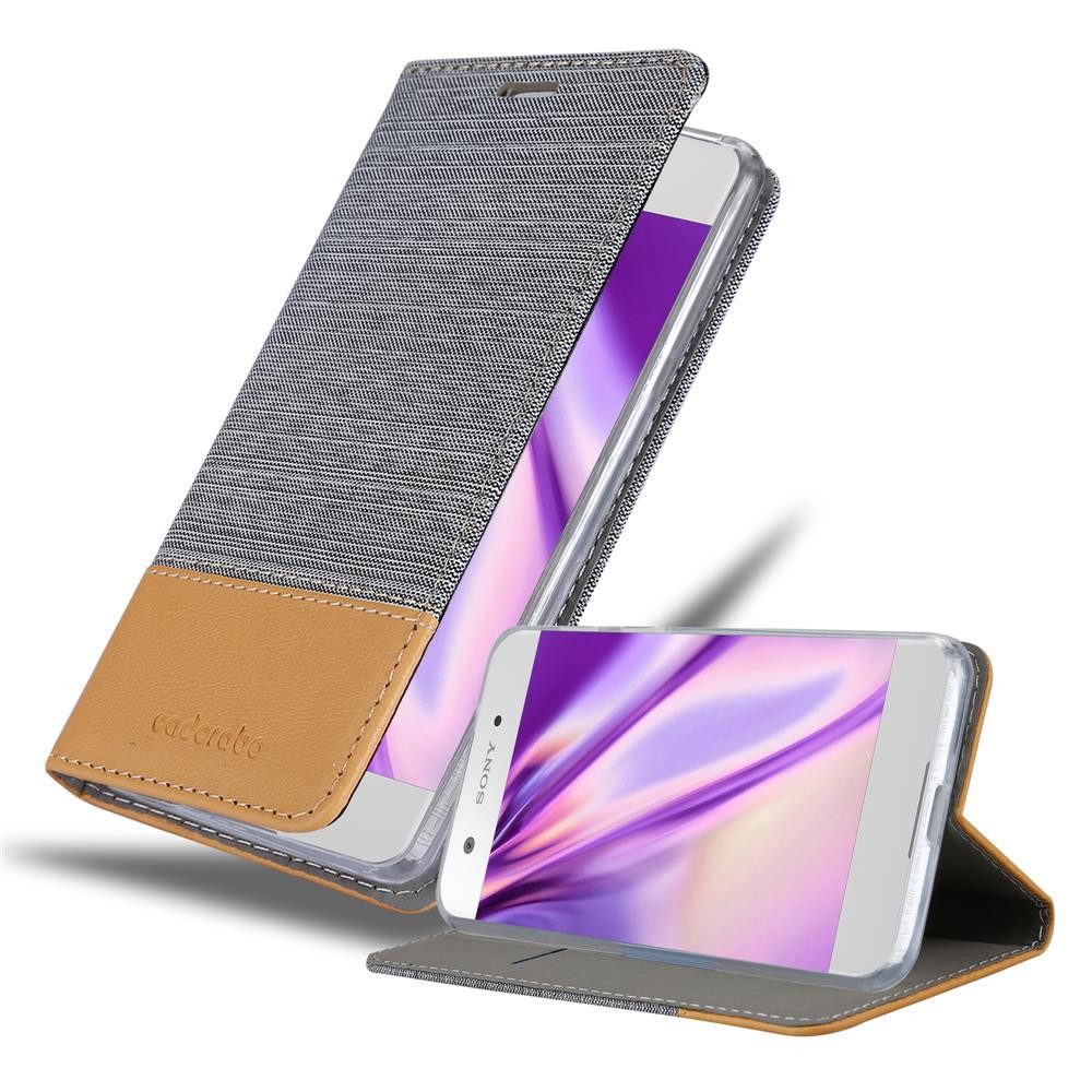 Cadorabo Handyhülle für Sony Xperia XA1 Hülle Sony Xperia XA1, Klappbare Handy Schutzhülle - Hülle - mit Standfunktion und Kartenfach
