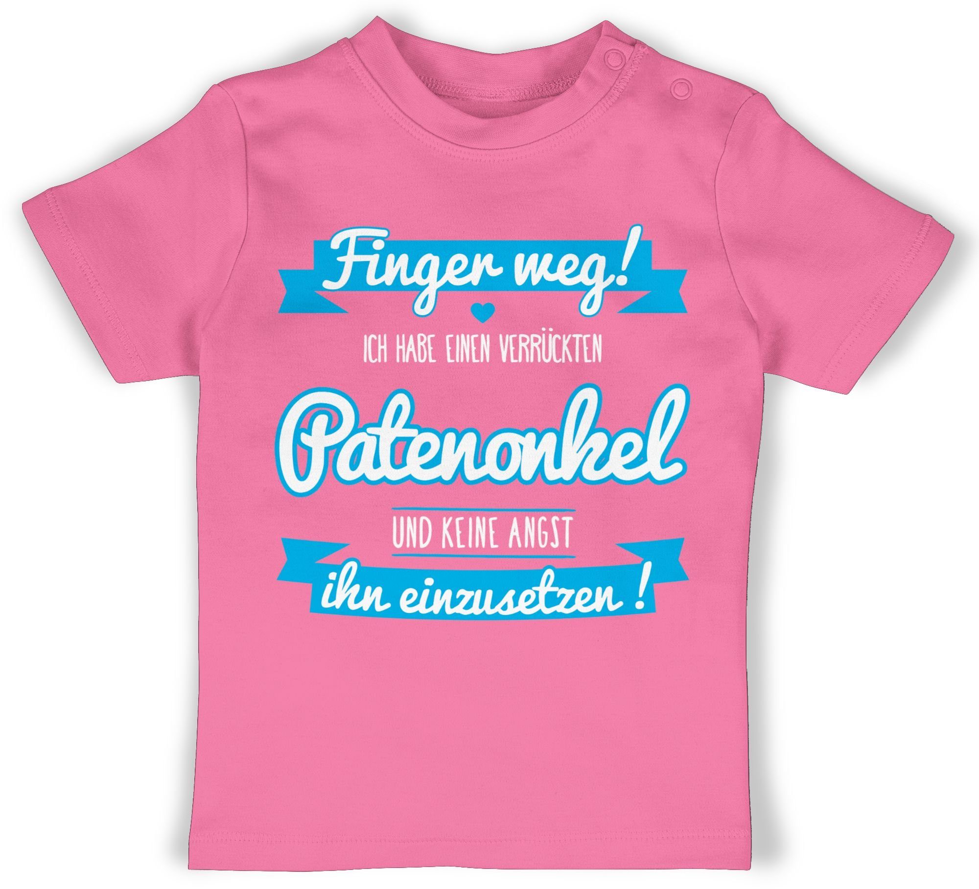 Shirtracer T-Shirt Verrückten Patenonkel Geschenk von Paten Patenonkel Baby 2 Pink