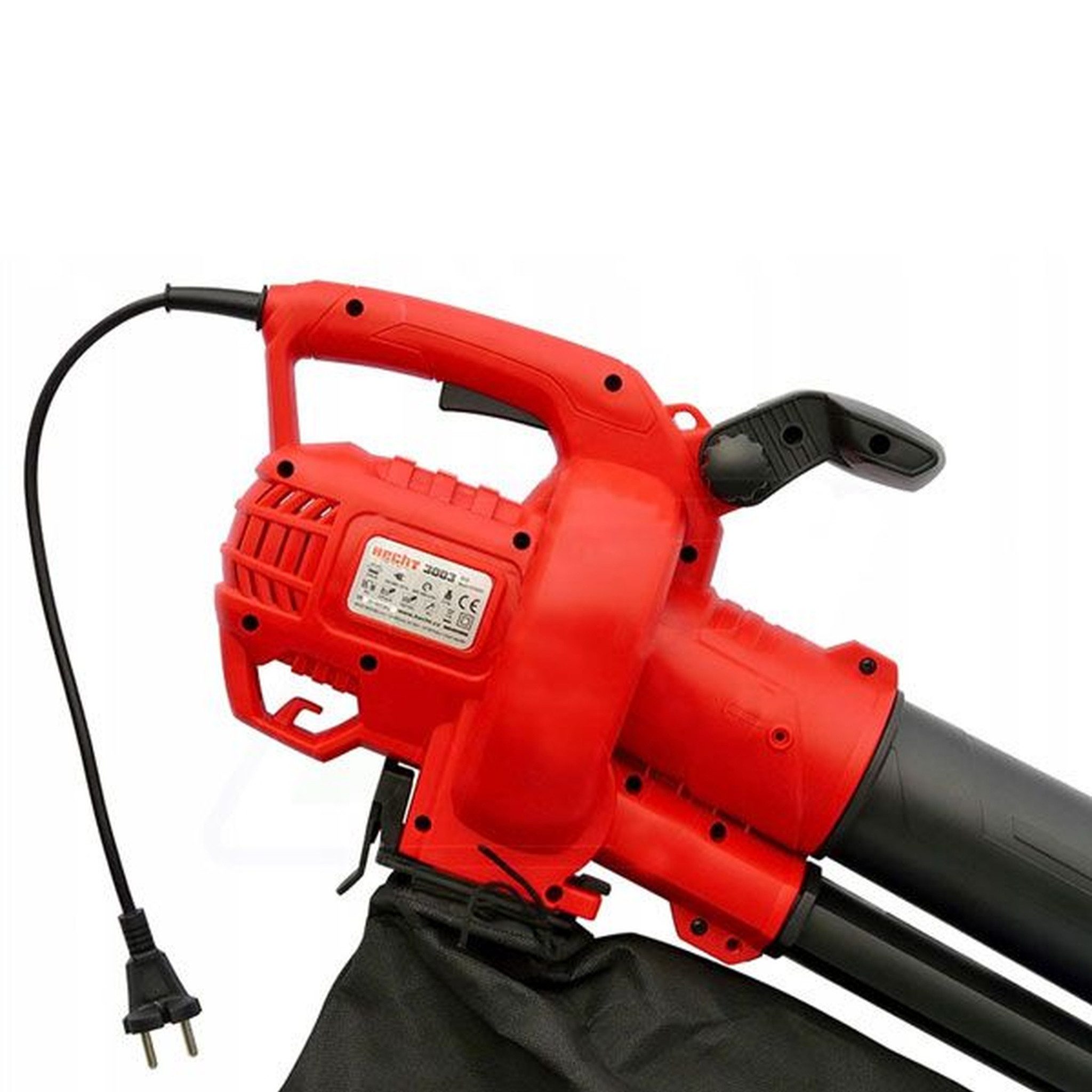 Hecht Elektro-Laubbläser 2in1 Laubsauger 45L Fangkorb 3000W mit Räder, 15:1 Mulchverhältnis, mit Tragegurt, 4,1 kg