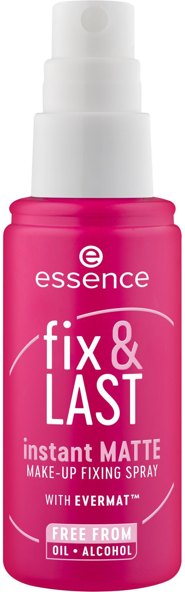 Essence Fixierspray fix & LAST instant MATTE MAKE-UP FIXING SPRAY, 3-tlg., Neuer Sprühkopf für gleichmäßige Anwendung und mattes Finish!