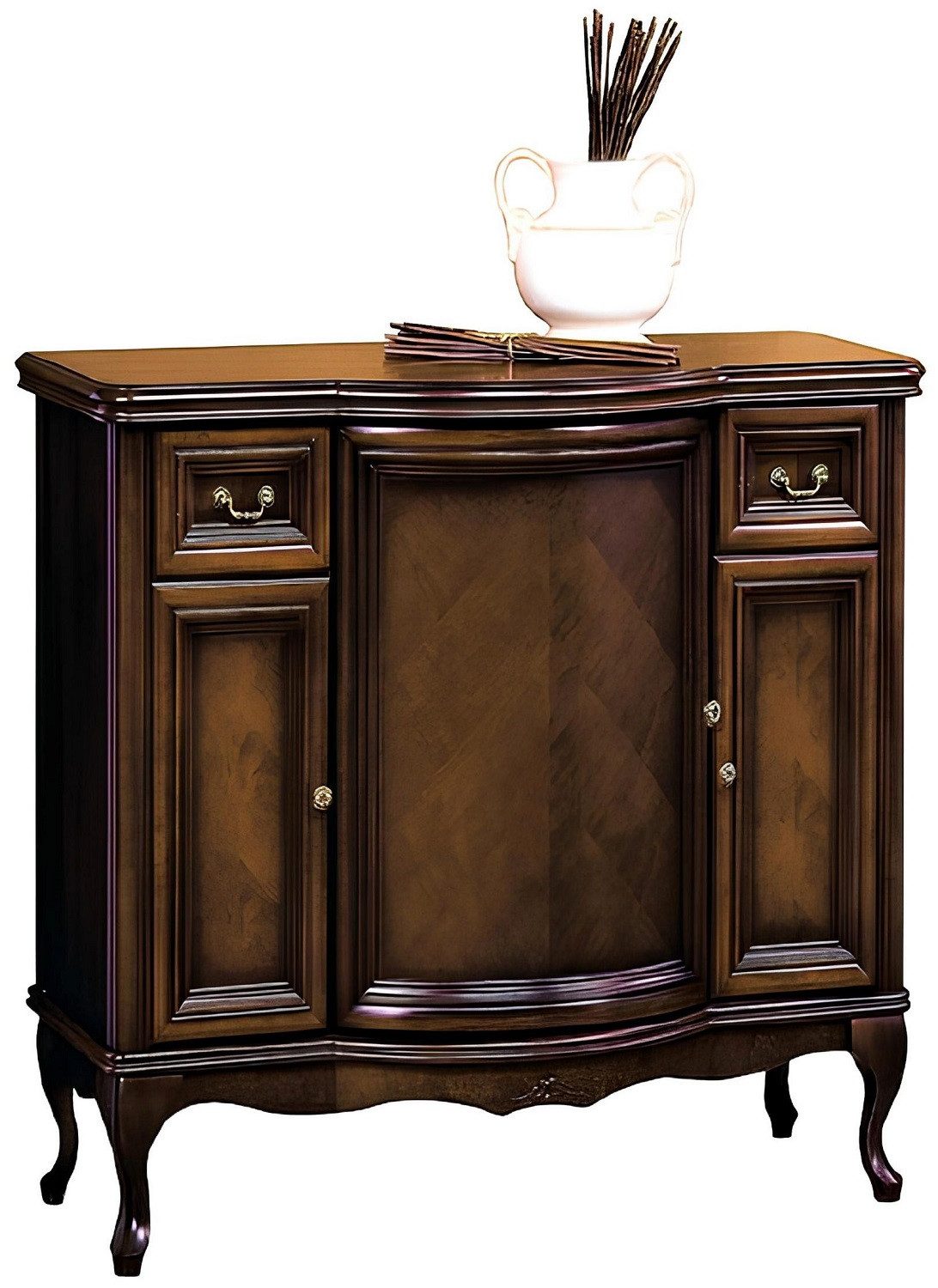 Xlmoebel Kombikommode Klassische Kommode W-K3C aus massivem Holz in Braun (Kommode, Kommode), Hergestellt in Europa